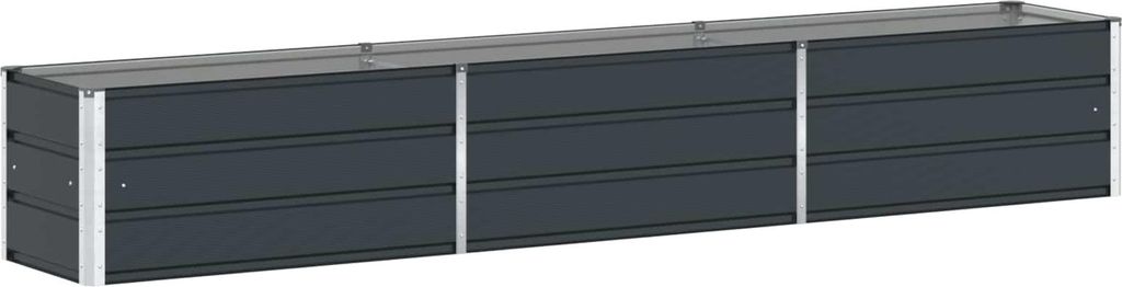 Pflanzkübel Anthrazit 290 x 50 x 45 cm Verzinkter Stahl Produktbild 