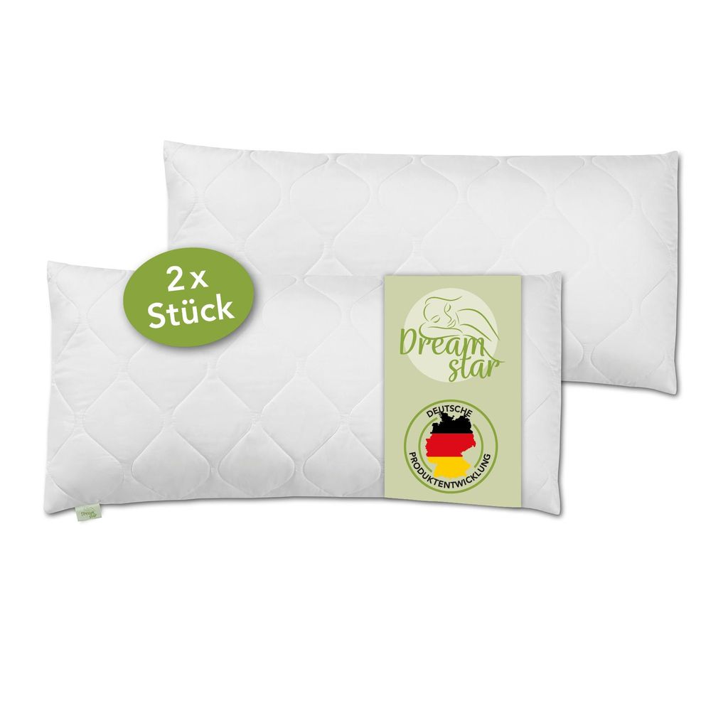 Prémiová súprava 2 prešívaných vankúšov 40x80 cm | pevný | Obrázok produktu 