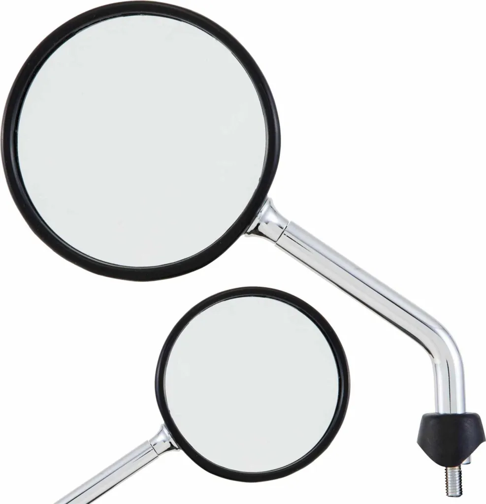 Rétroviseur de scooter SIP Shorty chrome 110mm tige courte filetage M8