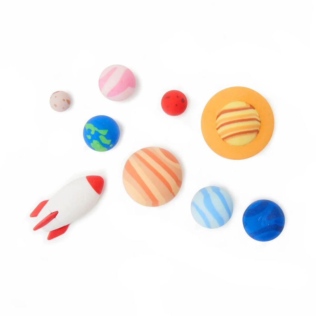 9 Radiergummi im Set Solar System Space Produktbild 