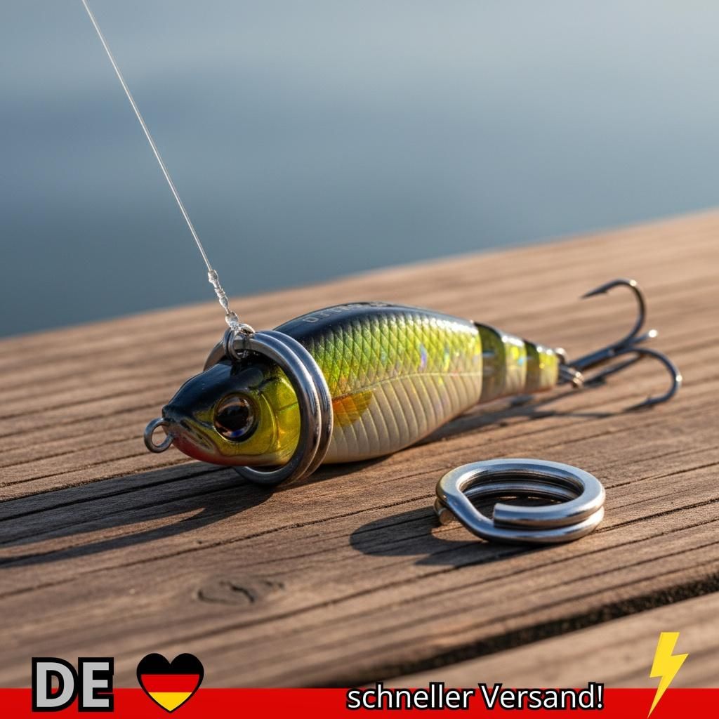 FishTrip Angeln Split Ringe 30 200Pack Edelstahl Heavy Duty Salzwasser