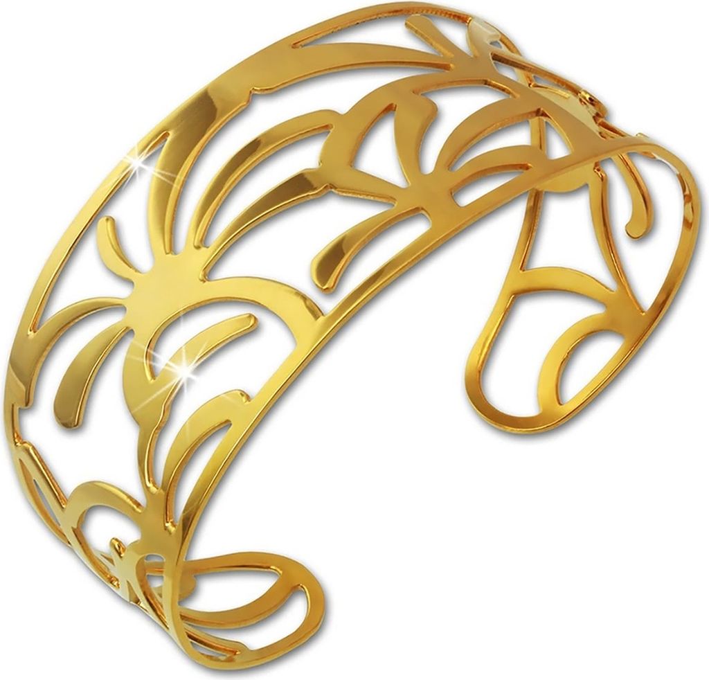Amello Armband Damen Palmen Edelstahl vergoldet Schmuck D2ESAS54Y