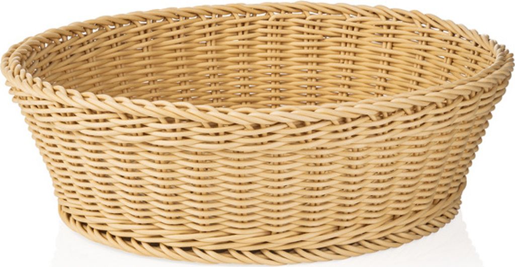 4x Buffetkorb Systemkorb Korb hellbeige Gastro rund ø 42 Produktbild 
