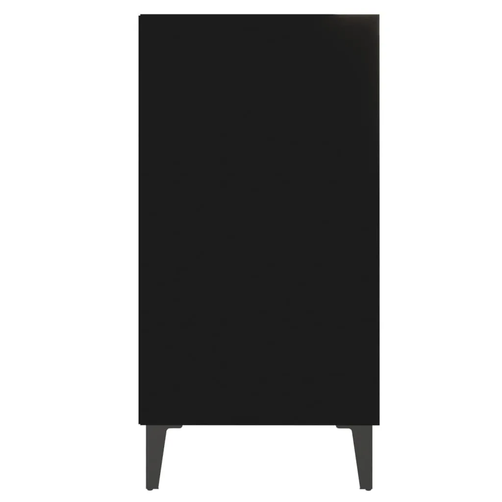 SYFAX™ Credenza Nera 57x35x70 cm | Mobiletto in Legno Multistrato Moderno - 4