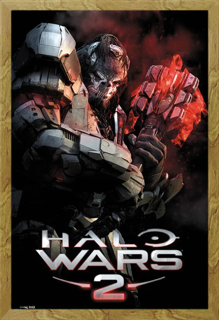 Regalo Gaming: Poster Halo Atriox con Cornice Shinsuke Rovere 61x91