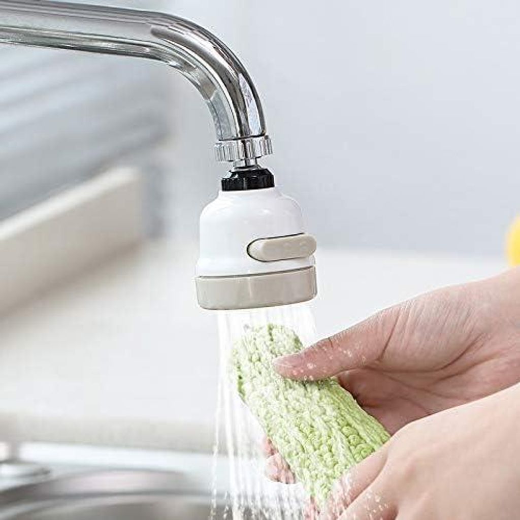 360° schwenkbarer Küchenarmaturkopf – Luftsprudler – Wassersparend – Duschdüse mit Filter – 3 einstellbare Modi – Duschfilter-Sprühko...