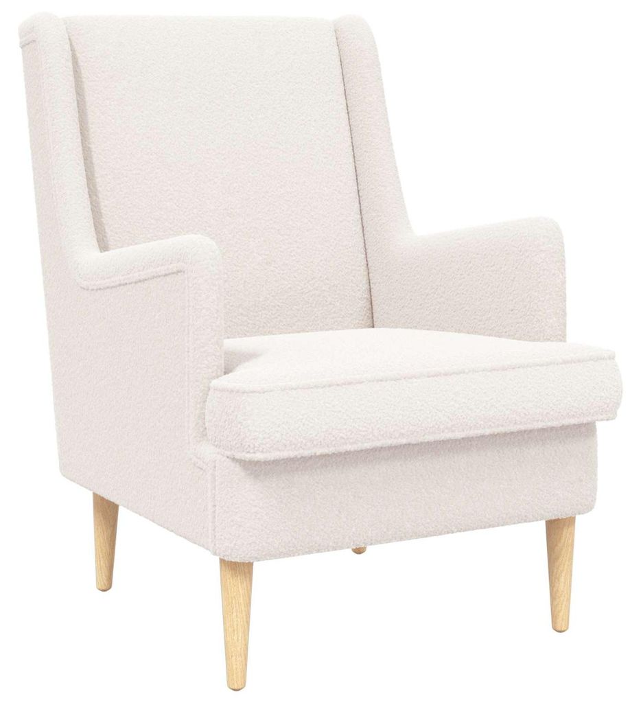 Sessel Creme Schafstoff - Fernseh- & Relaxsessel DE1322
