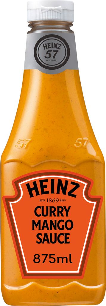 Heinz Curry Mango Sauce fruchtige cremig pikante Sauce Produktbild 3