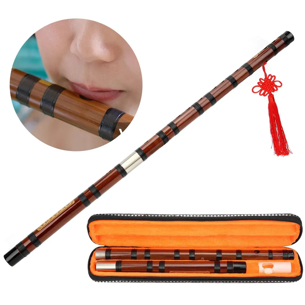 Flûte Dizi D Key stable en bambou sec Kit anti-fissure pour débutant