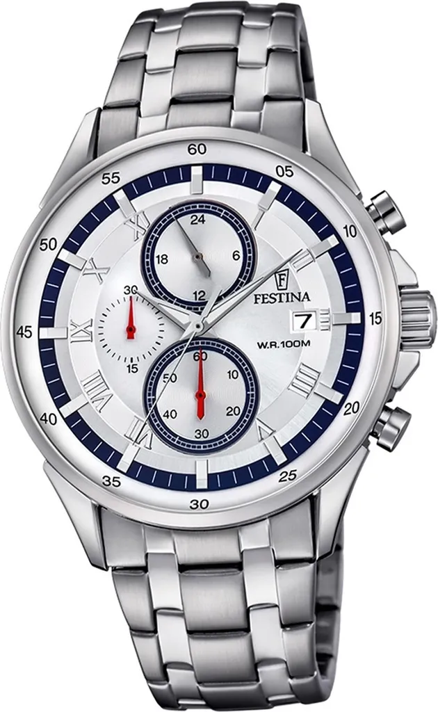 Montre Chronographe Homme Festina F6853/1 Argentée Chic et Sportive