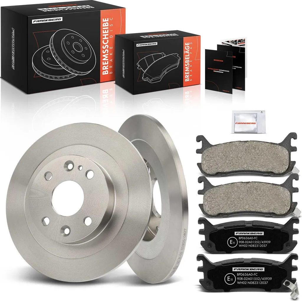 Kit Freinage Arrière Complet avec Disques et Plaquettes Mazda MX-5 1.8L