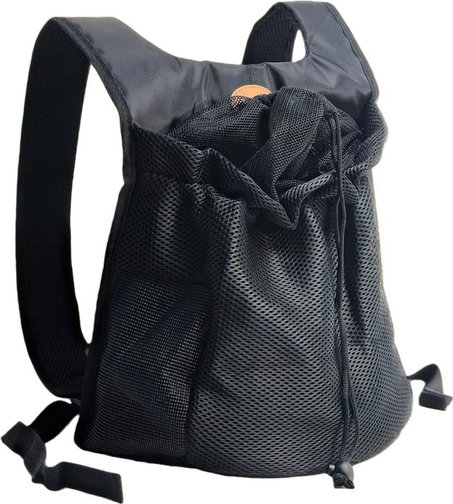INF Tragbarer Haustierrucksack - Kleine Hunde & Katzen Reiserucksack Schwarz