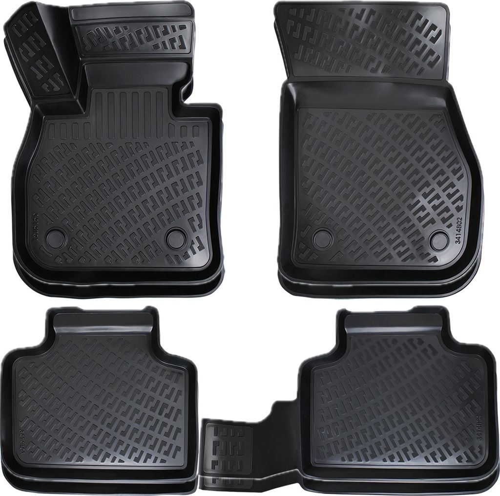Rizline Gummimatten kompatibel mit BMW 2'er Active Tourer F45 2014 - 2021 Autofußmatten