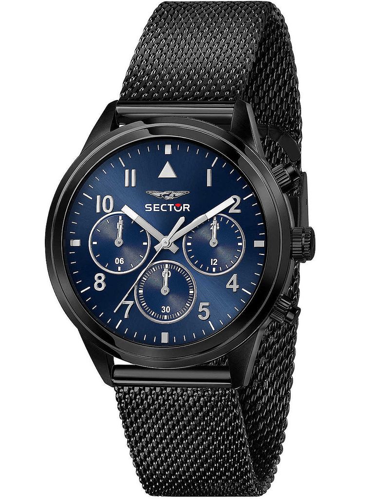 Sector R3253540010 Serie 670 Dual Time Herrenuhr 40mm 5ATM