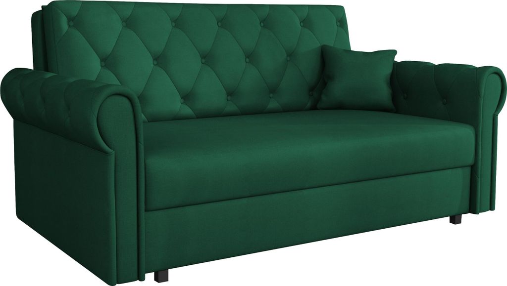 MIRJAN24 Schlafsofa Sofa Viva Roma III mit Schlaffunktion und Bettkasten, Polstercouch, Stilvoll Polstersofa vom Hersteller (Farbe: Kronos 19)