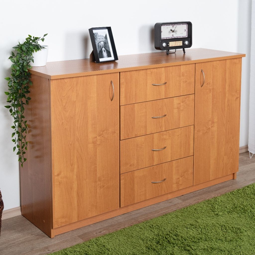 Kommode Tandil 15, Farbe: Erle - 82 x 135 x 40 cm (H x B x Produktbild 