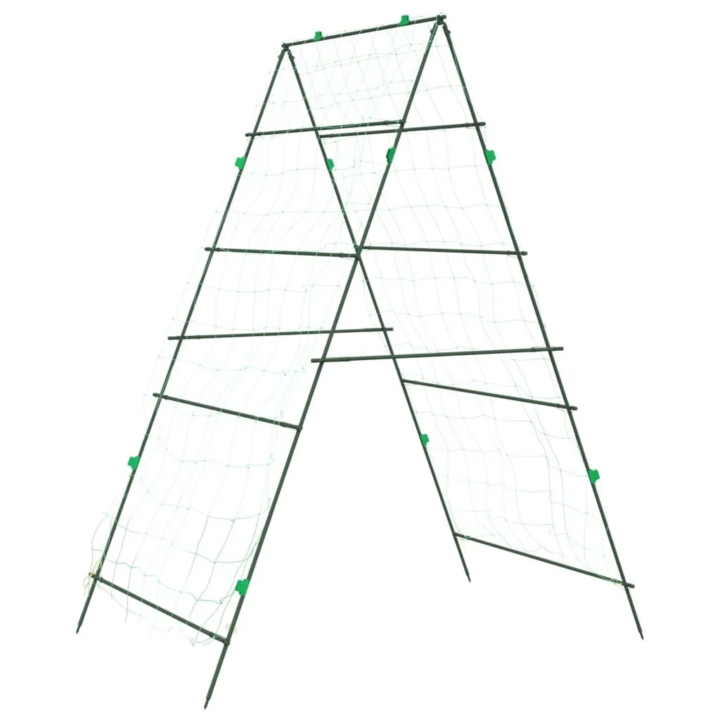 Filet à plantes cadre A 99x90x175,5 cm en acier robuste pour jardin