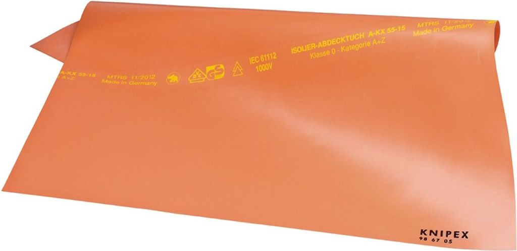 Knipex Gummiabdecktuch 500 x 500 x 1,0 mmVDE-isoliert - 98 Produktbild 