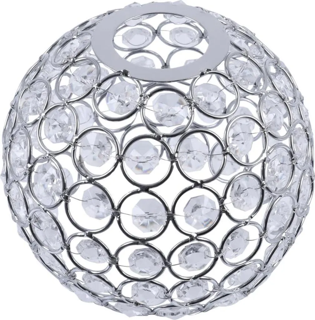Abat-jour Crystal Chrome 14 cm idéal pour rénover vos lampes et lustres