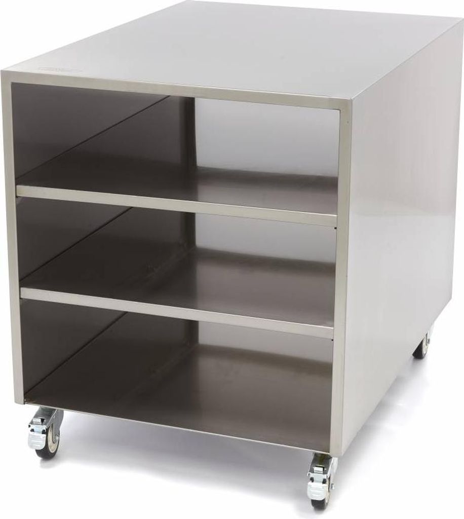 Maxima - Gastro Maschinentisch - 60 x 80 cm - 120 kg Ladungskapazität - auf Rädern
