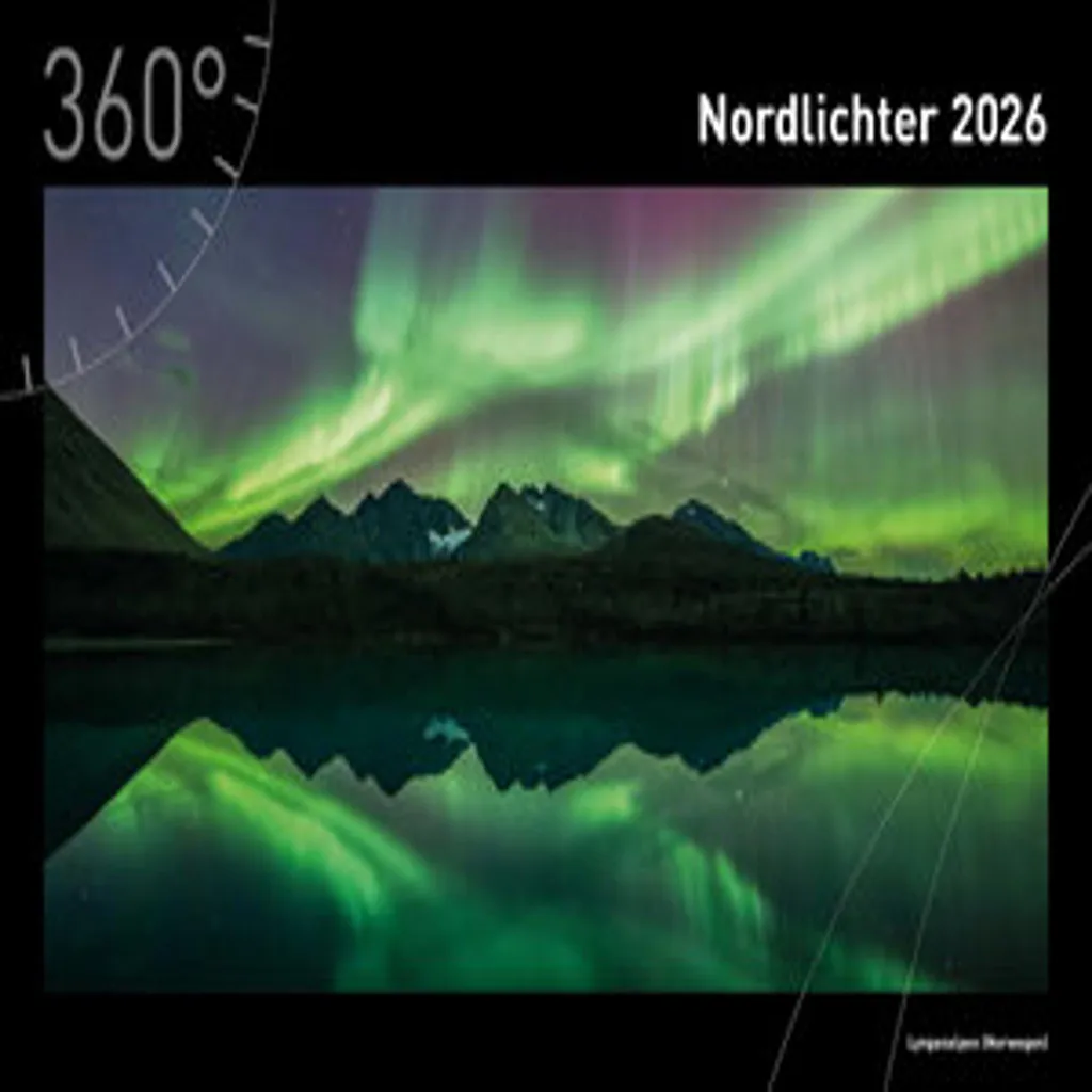 Aurores boréales Calendrier Premium 2026 - Format A3 avec photos HD