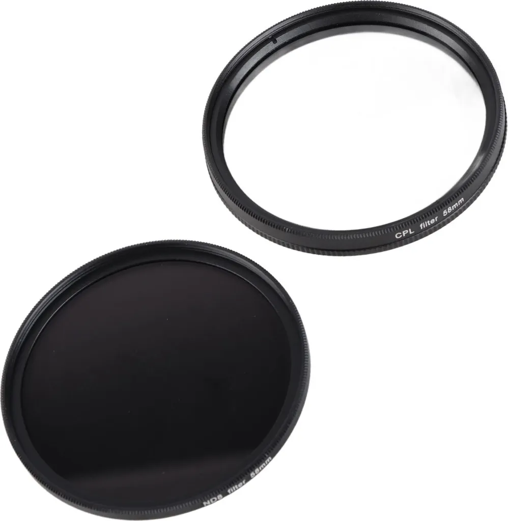 OFFERTA Kit 3 Filtri 58mm Fotocamera Vetro Ottico ND8 CPL UV