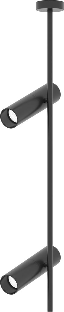 Maytoni Elti Deckenleuchte C021CL-02B 2xGU10, Schwarz, aus Aluminum, exkl. Leuchtmittel