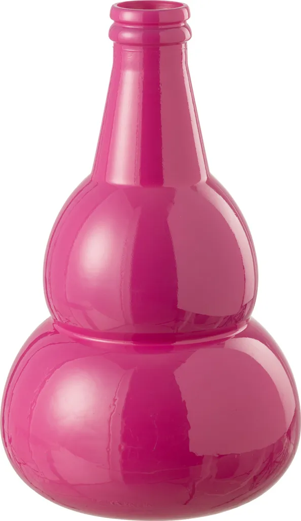 Vase en Verre Cocoon J-Line Rose - Décoration de Table pour Réception