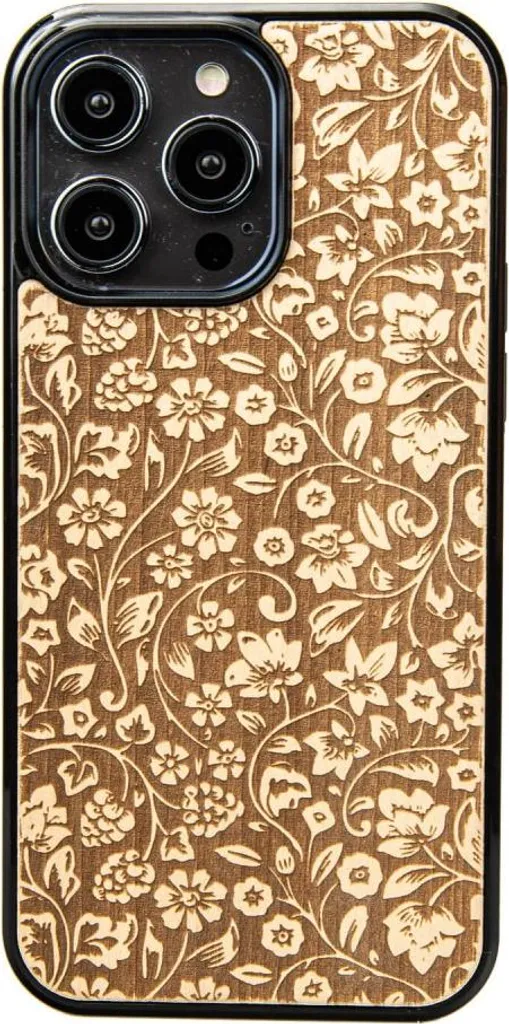 Custodia in legno Bewood per iPhone 15 Pro Max WILD FLOWERS ANIEGRE
