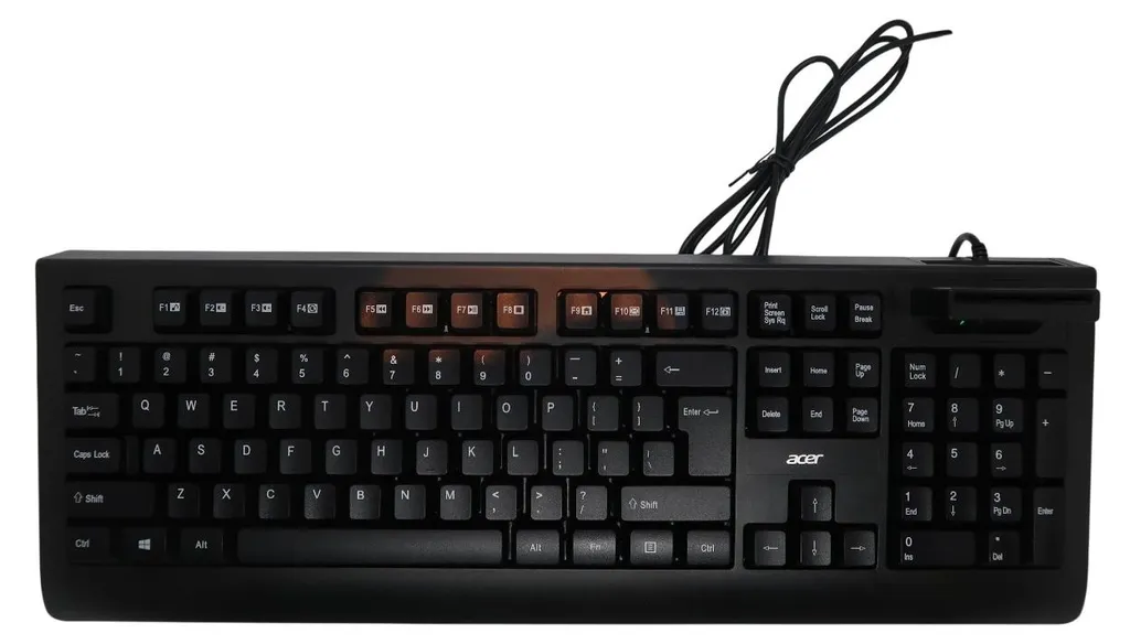 Clavier PC sans fil Acer KB-8CR Noir USB avec Pavé Numérique Intégré