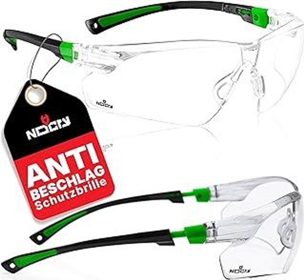 NoCry Schutzbrille mit Durchsichtigen Anti-Beschlag und kratzbeständigen Gläsern