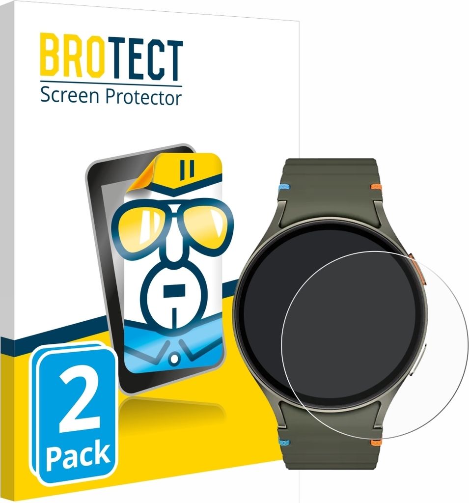 2x Für Samsung Galaxy Watch 7 (44 mm) Schutzfolie BROTECT Produktbild 