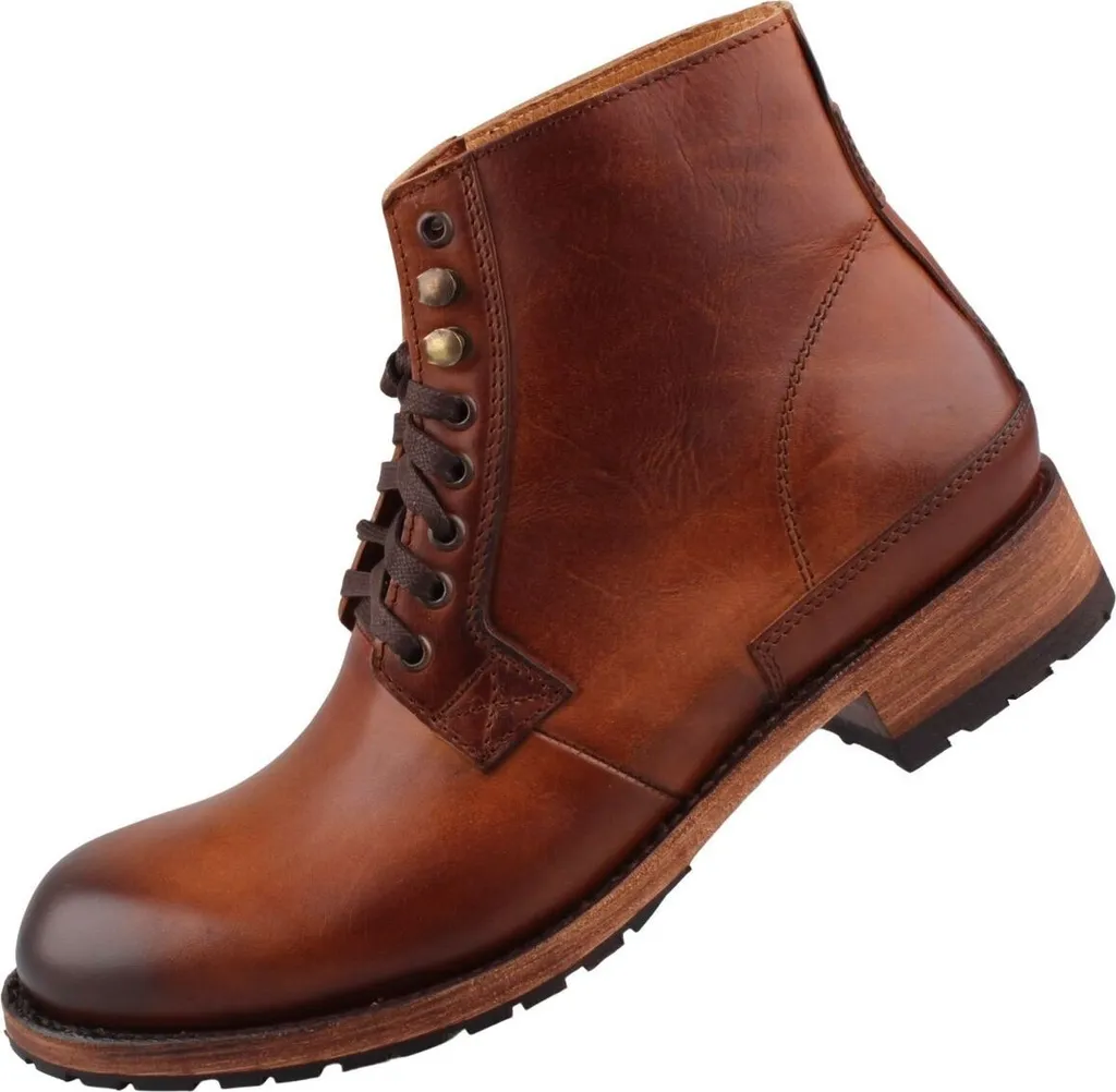 Bottines Sendra 11397 en cuir marron, santiags de qualité pour hommes