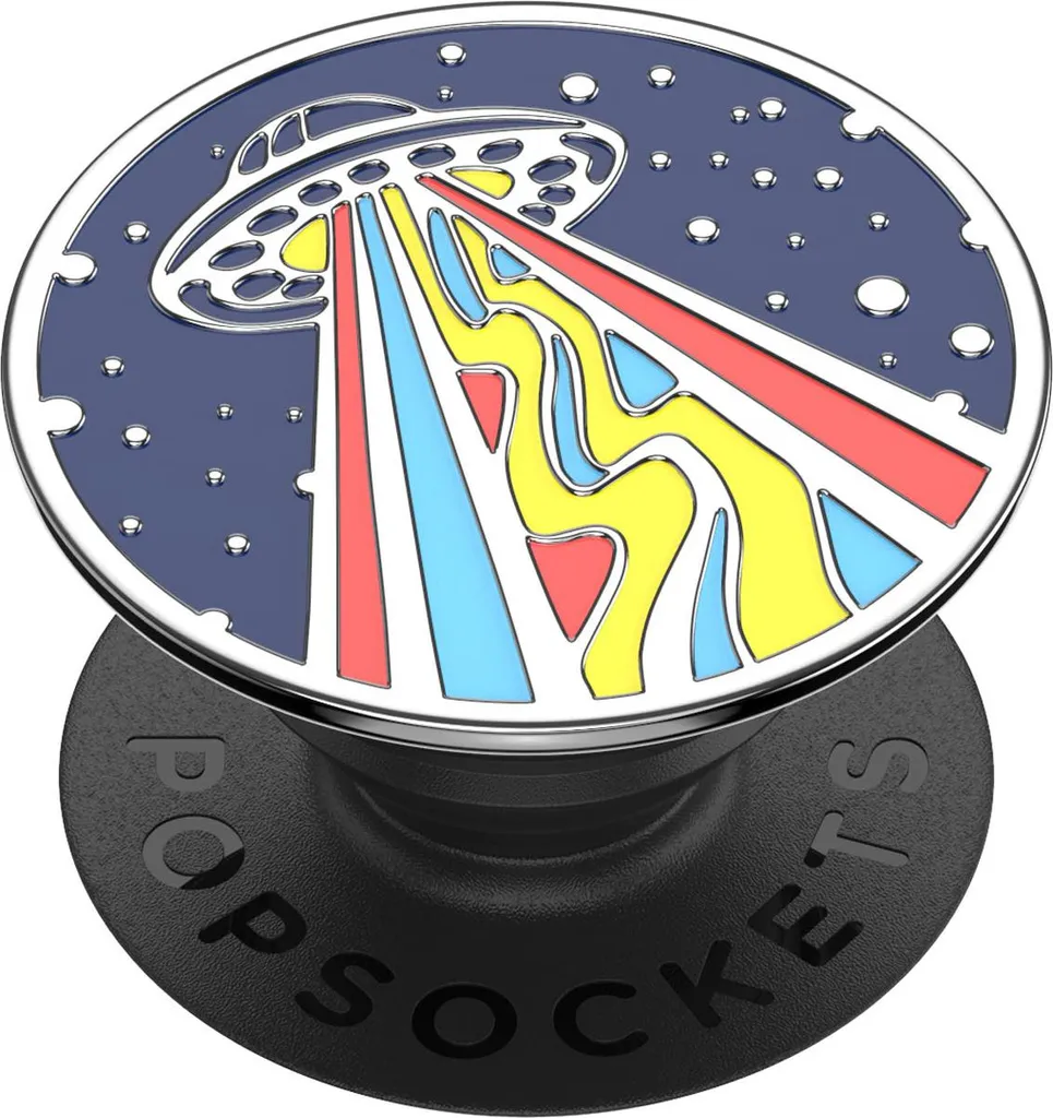PopSockets support vidéo pour smartphone, poignée émail marine