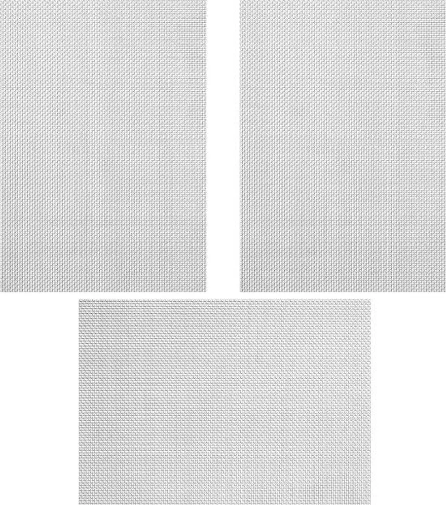 Lot de 3 Moustiquaires en Treillis Métallique Inox pour Fenêtres 300x210mm