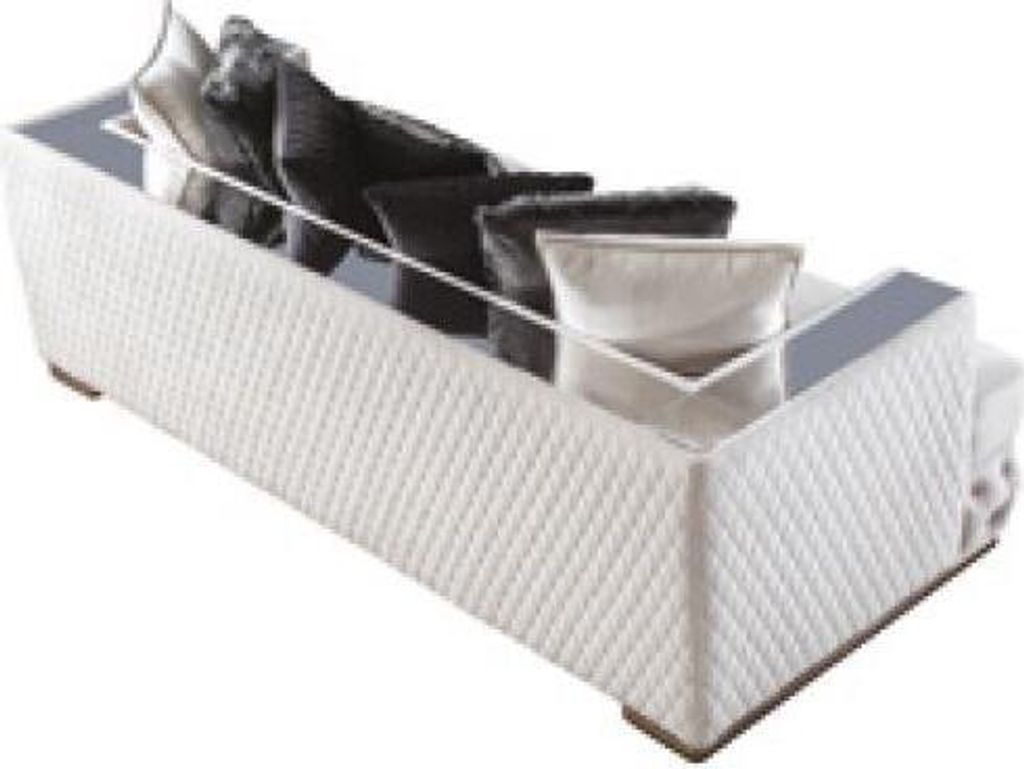 Sofa 3 Sitzer Weiß Luxus Wohnzimmer Klassische Design Italienischer Stil Neu