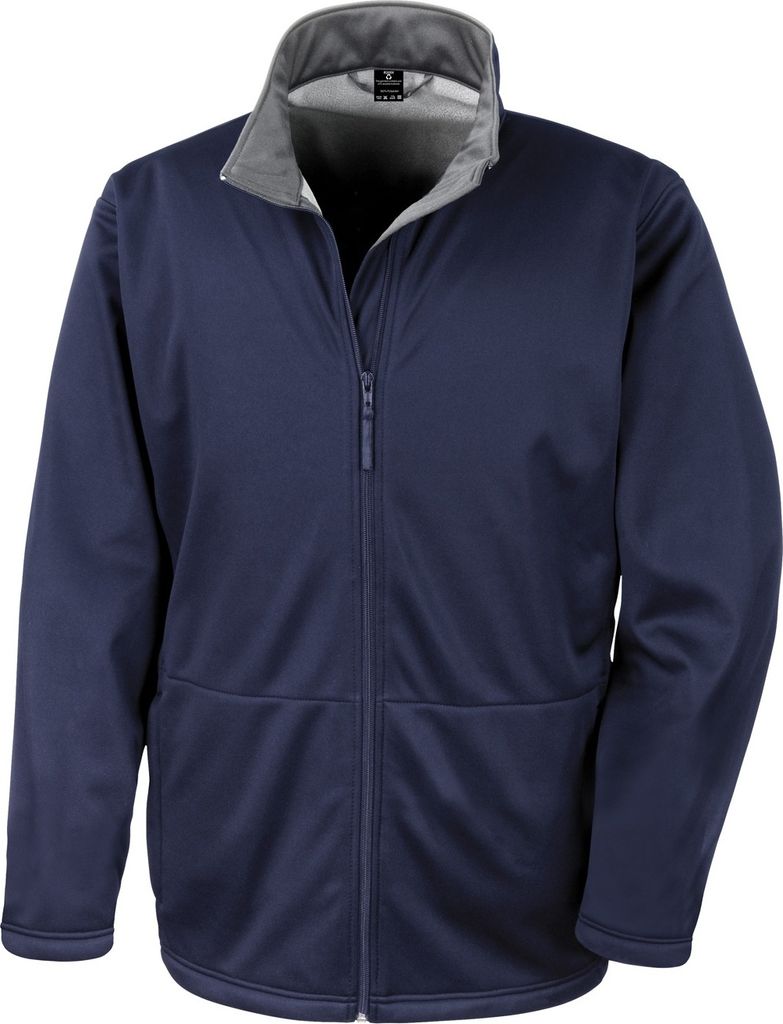 Result Core Herren Softshell-Jacke, 3-lagig BC904 (XL) (Marineblau)