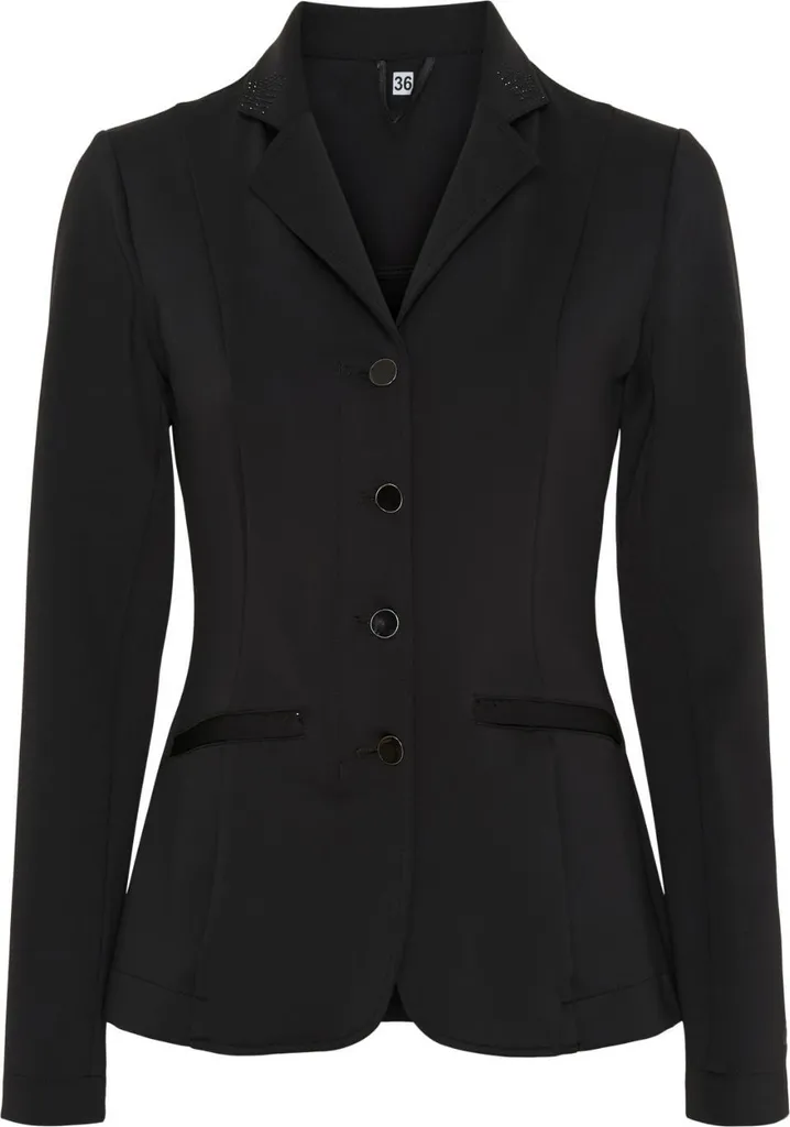 Veste d'équitation de compétition noire Monroe pour femme taille 40