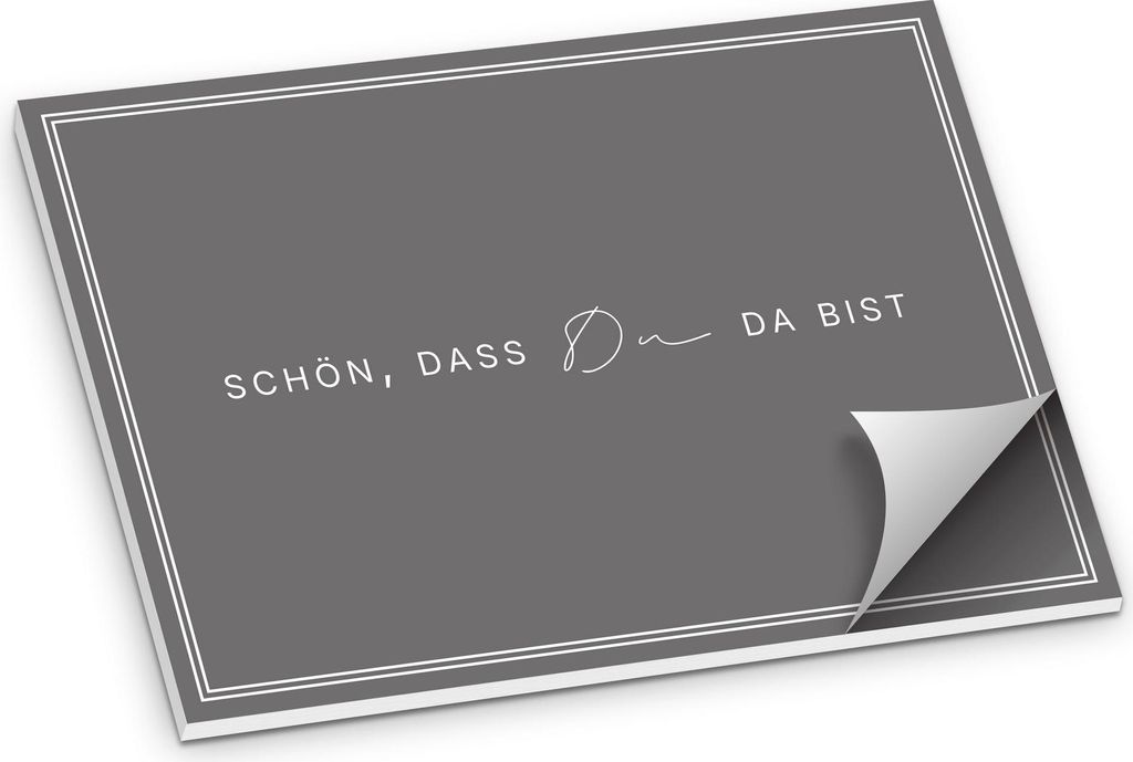 ITENGA Tischset A3 Schön dass du da bist V3 grau Produktbild 