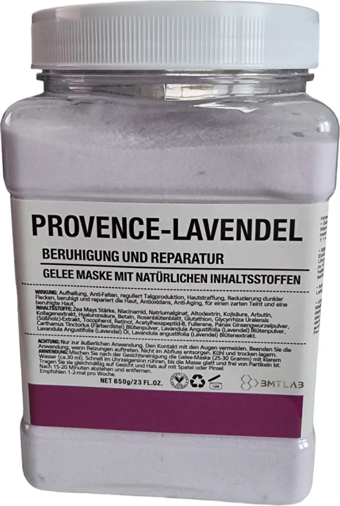 Masque visage gelée lavande réparation cutanée pot de 650g