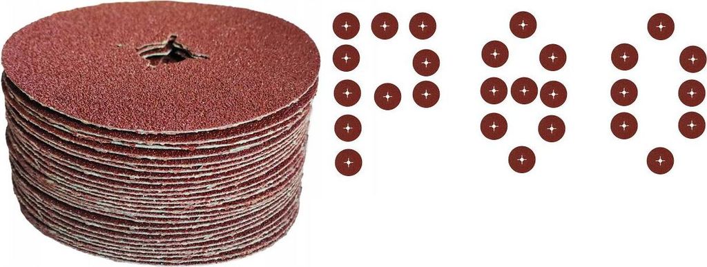 Korund-Fiberscheiben 125 mm P80 für Winkelschleifer 25 Produktbild 