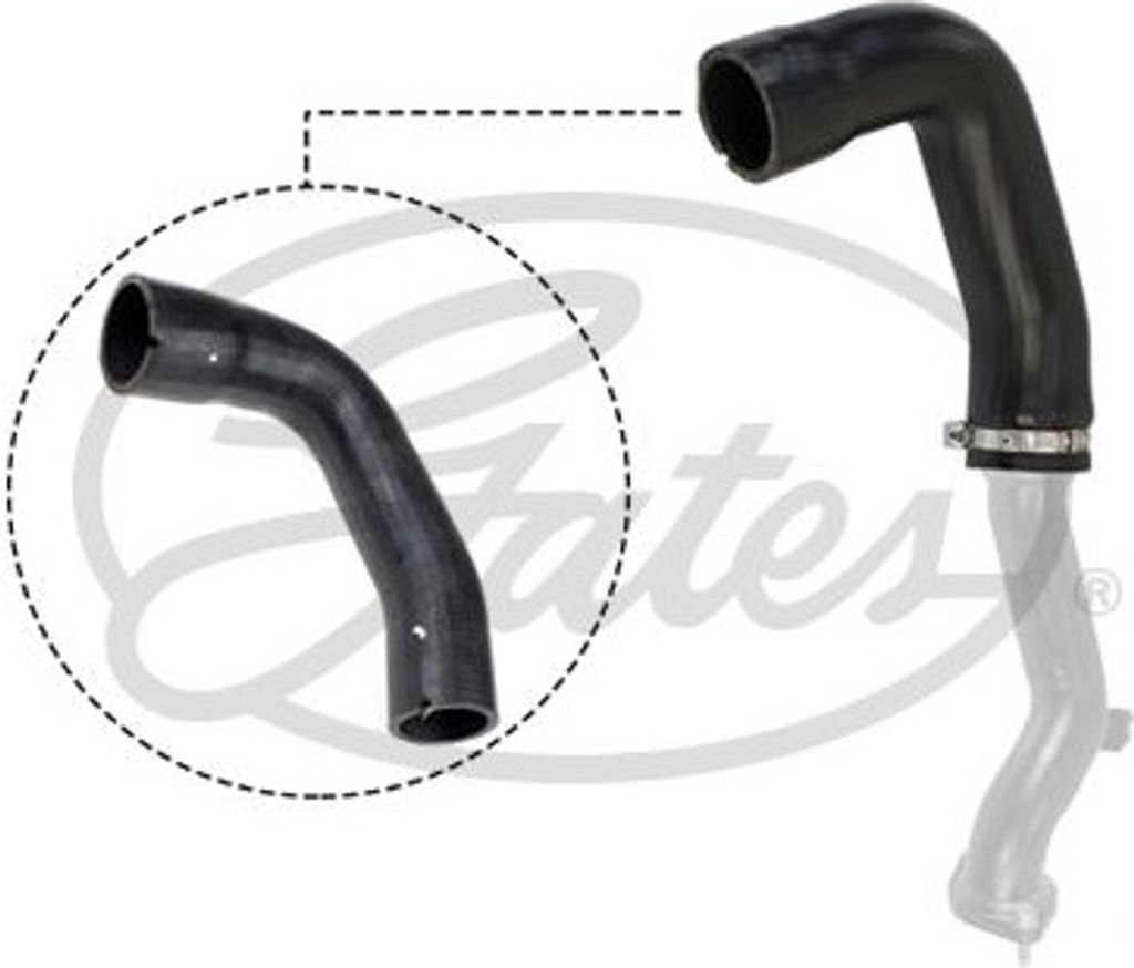 GATES 09-0469 Turbo Ladeluftschlauch für FIAT DOBLO Produktbild 