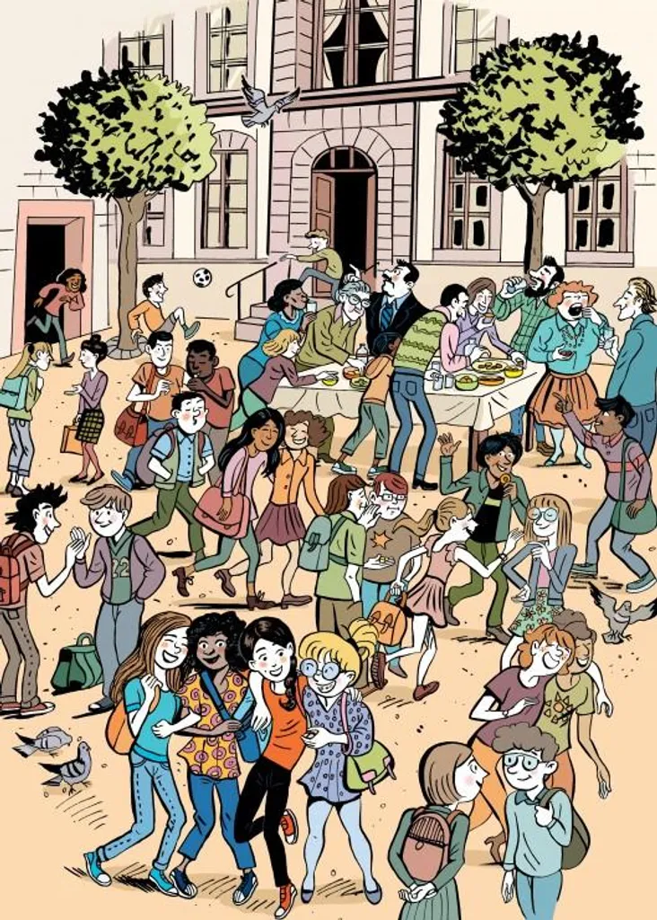 Grafika Puzzle Le Monde de Lucrèce La Fête de Fin d'Année 300 pièces
