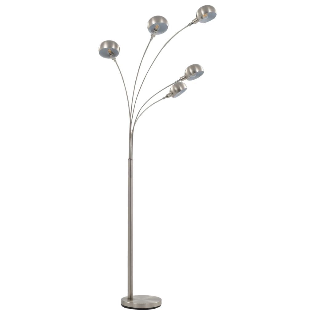 Lampa Stojąca, 200 Cm, 5 X E14, Srebrna Lumarko! Zdjęcie produktu 