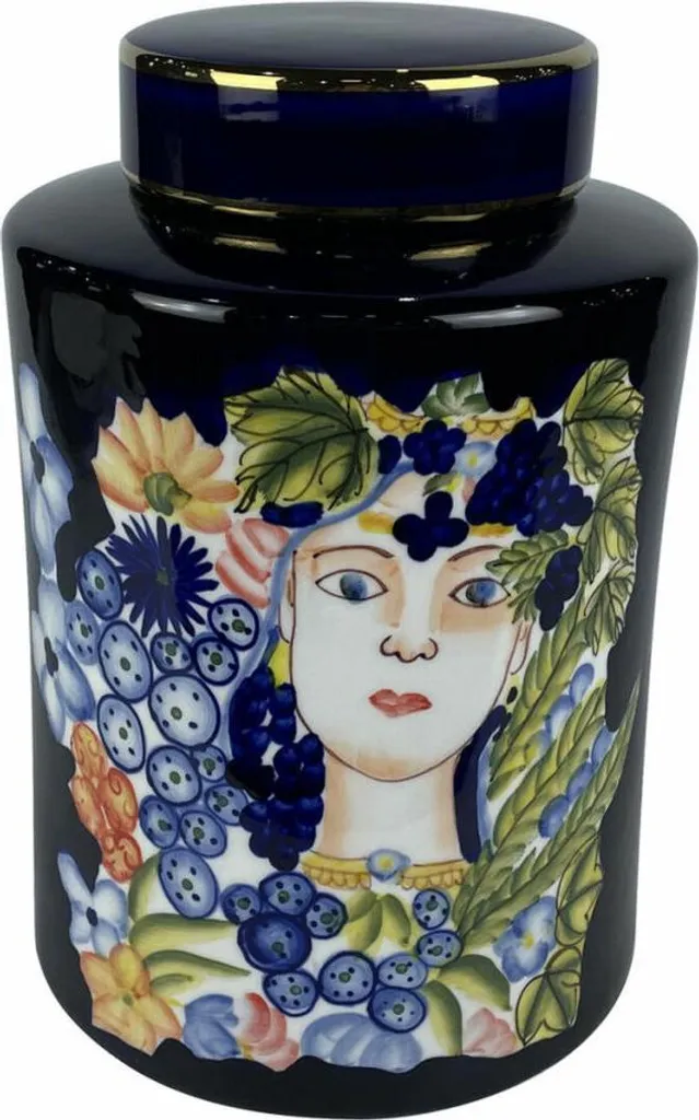 Vase DKD Home Decor Porcelaine Noir Shabby Chic 21 x 21 x 31 cm