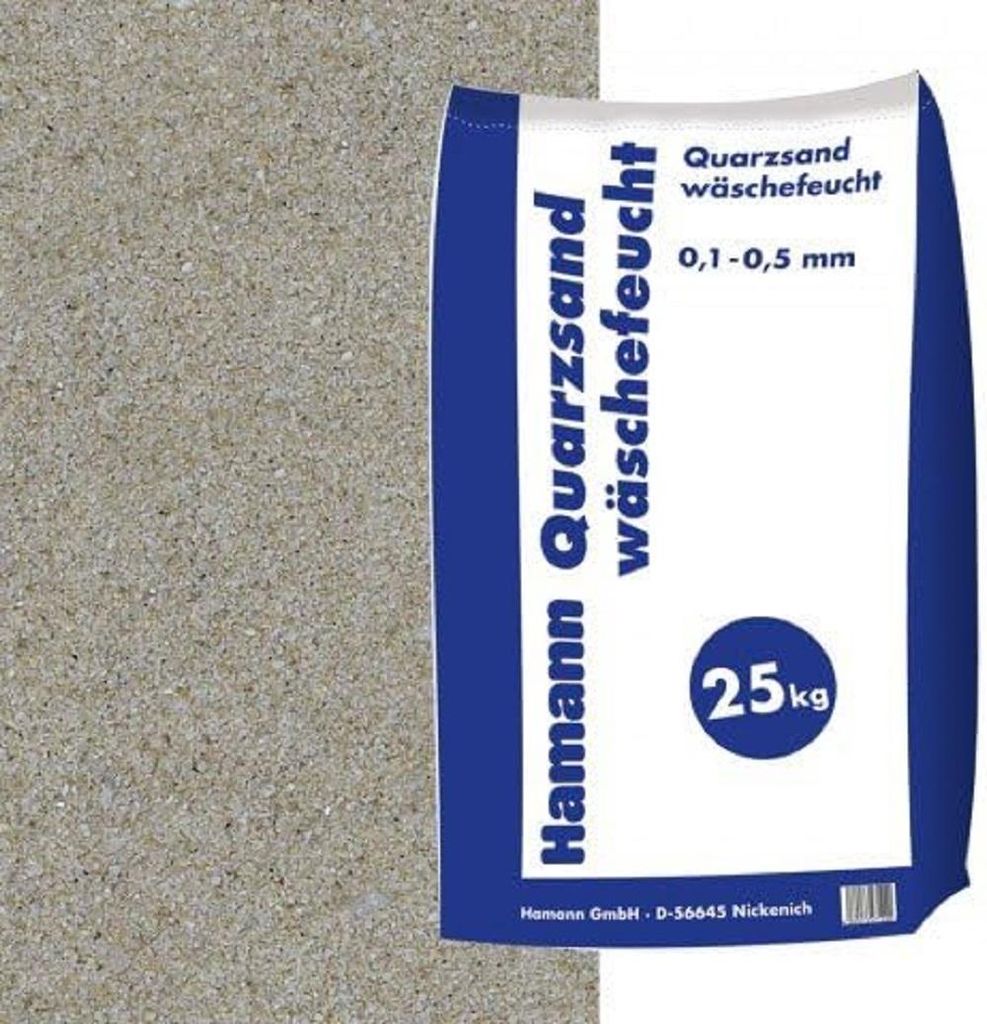 Hamann Mercatus Quarzsand wäschefeucht 0,1-0,5 mm 25 kg Produktbild 