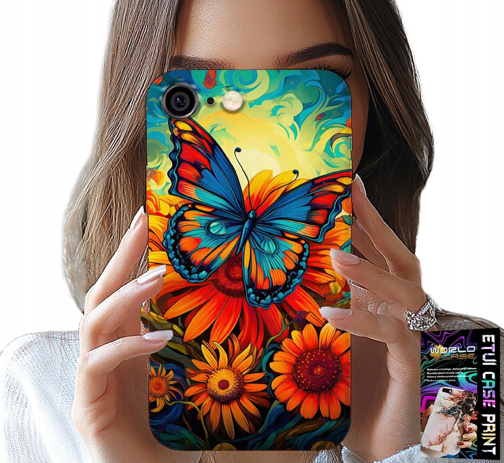 Hülle Für Iphone 6 / 6S - Schmetterling Schmetterlinge Blumen Rosen Hülle