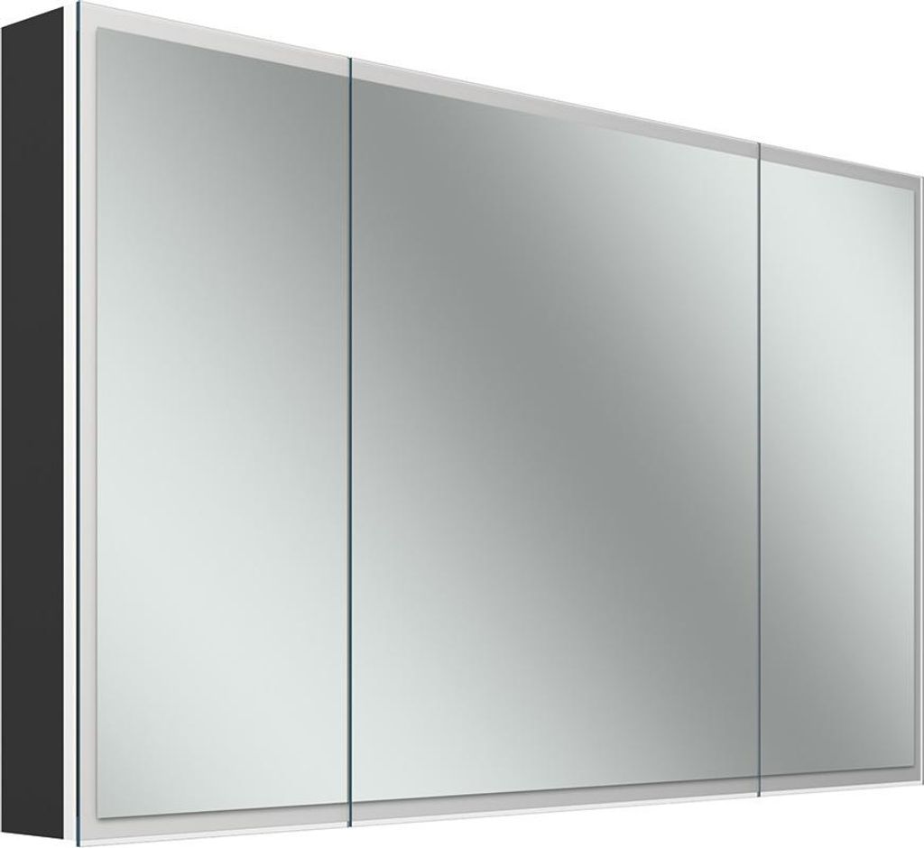 Schneider GLOW D2W Spiegelschrank, 3 Türen 30/60/30cm, 1213x136x736mm, rundum Beleuchtung, Dim2Warm, 218.121.02.44