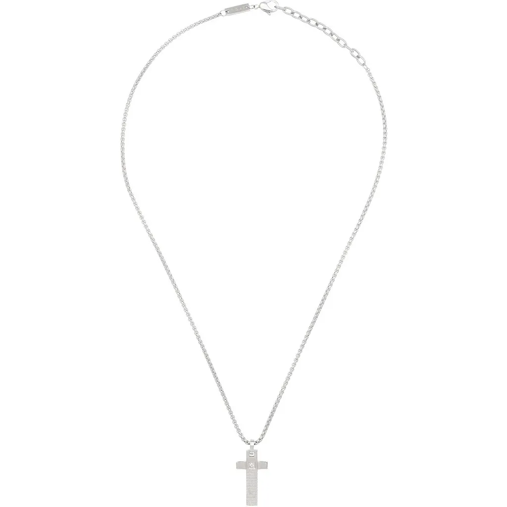 Collana Breil Tag & Cross Uomo Argento: Eleganza 50-70 cm Originale