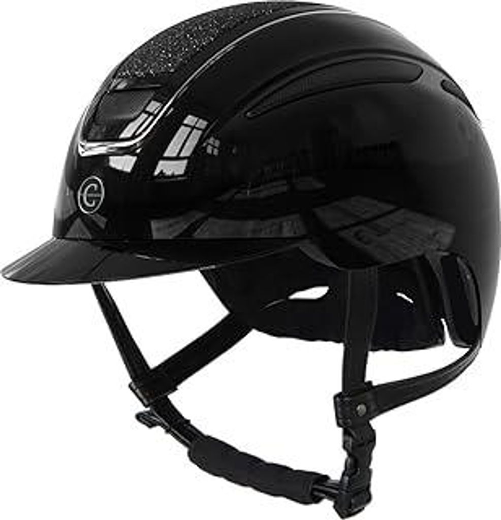 Covalliero Reithelm Elite, Damen Reithelm, Optimale Belüftung, Kunstlederriemen, Herausnehmbares Innenfutter, ABS Hartschale